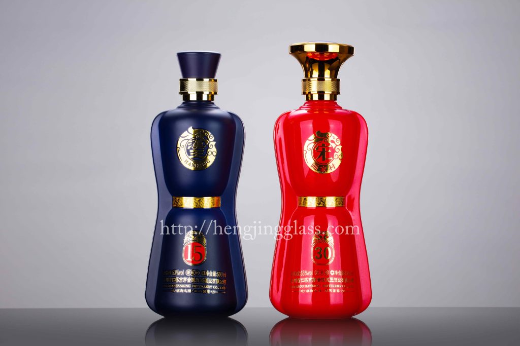 500ml Painting Color Liquor Bottle HJ-BP015