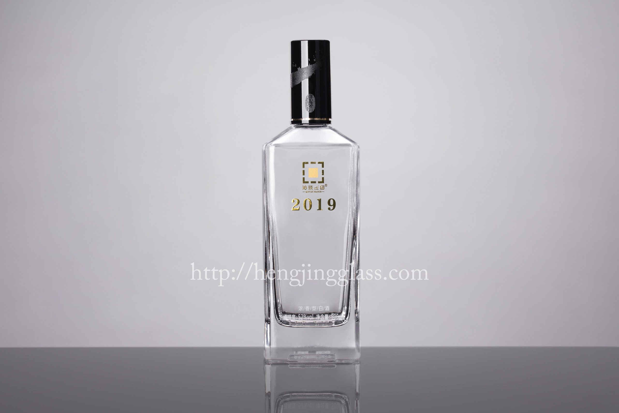 500ml Square Liquor Bottle HJ-BP018