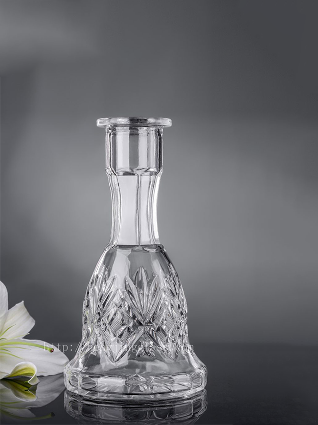 520ml HJ-K003 Engraved Glass Vase