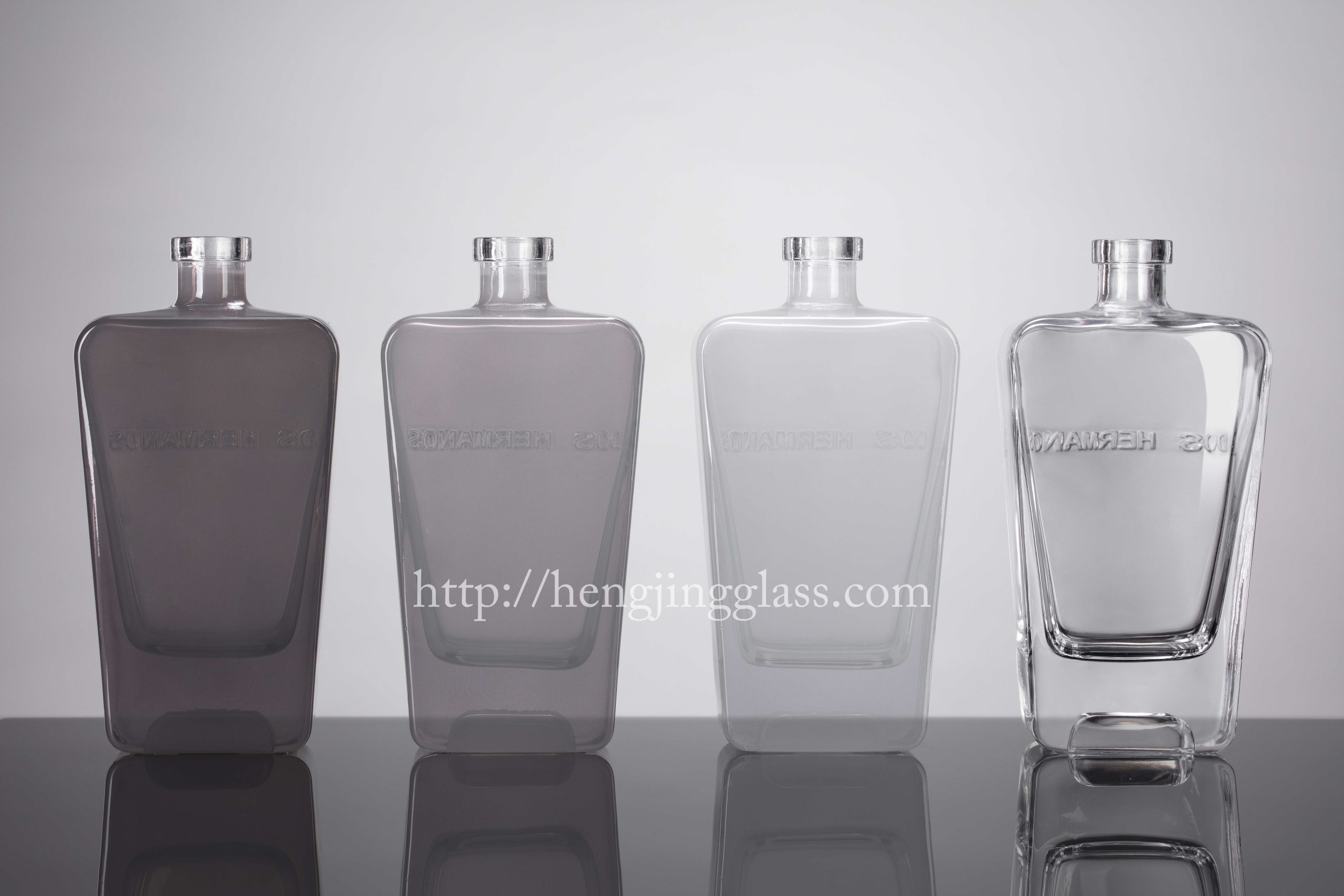 750ml HJ-Y051 Clear And Painting Color Liquor Bottle