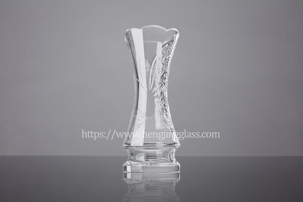 Premium Engraved Glass Vase HJ-V01