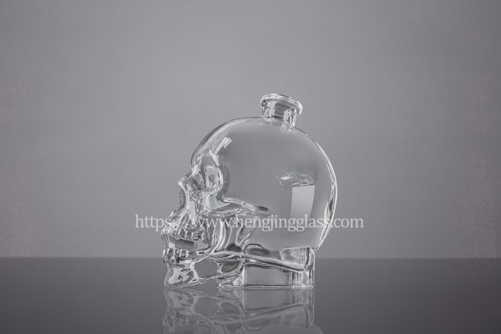 1000ml Liquor Bottle With Skull Shape HJ-Y053