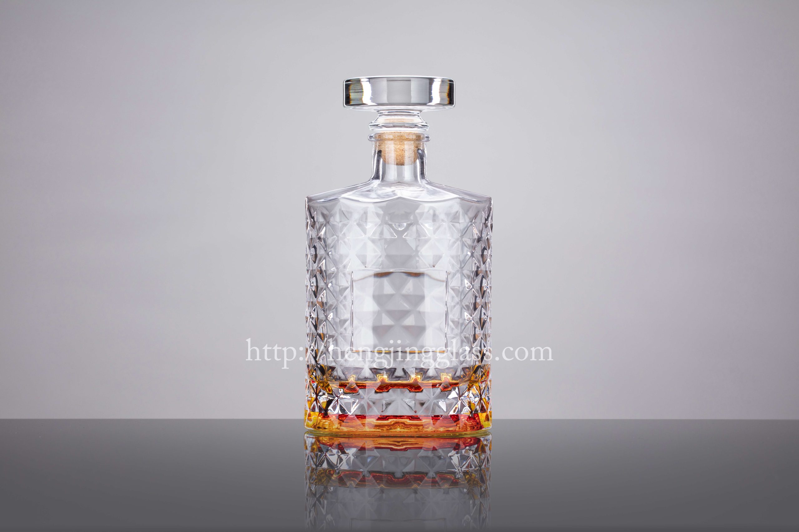 700ml Bottom Painting Color Glass Bottle HJ-Y040