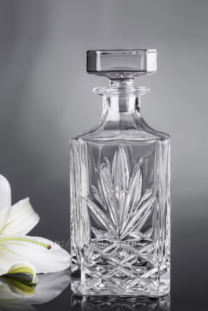 735ml Engraved Glass Bottle HJ-K007