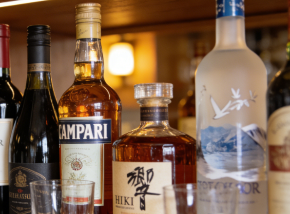 glass bottle for wine and spirit