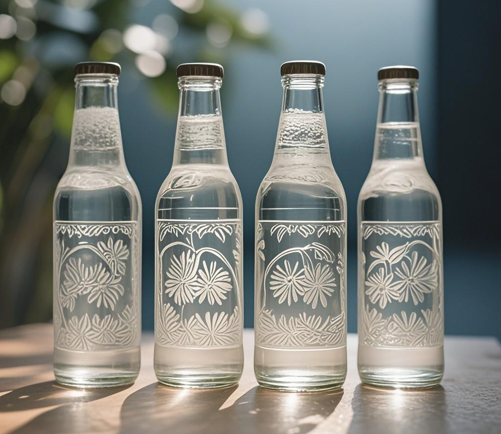 Exquisite glass bottle