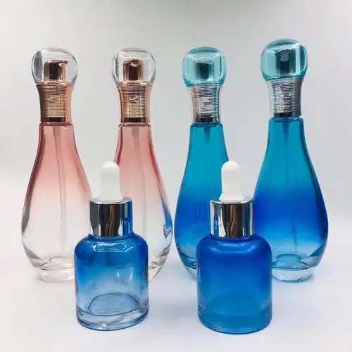 Glass bottle spraying treatment