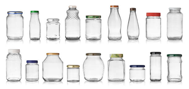 Various food-grade glass bottles