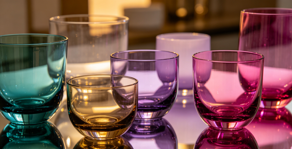 Colored glassware