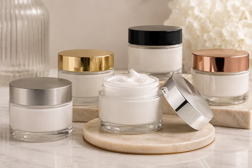 Straight-Sided Jars for Face Cream