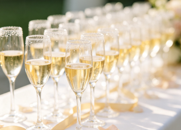 champagne glasses