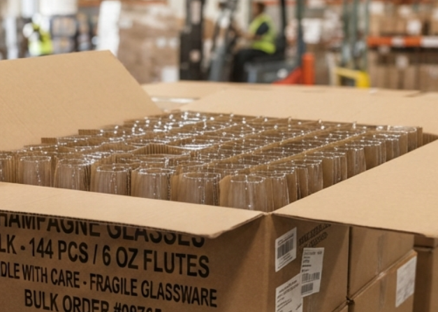 choose champagne glasses in bulk