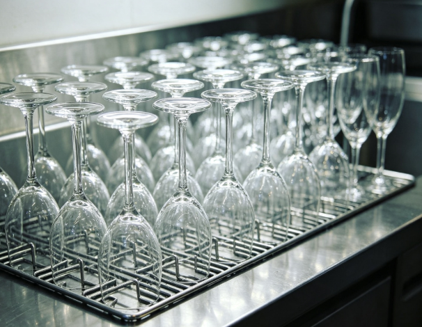 crystal glass material of champagne glasses