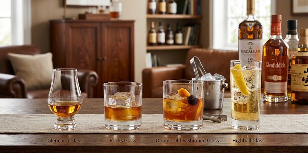 Choosing the right whiskey glass for different drinking styles