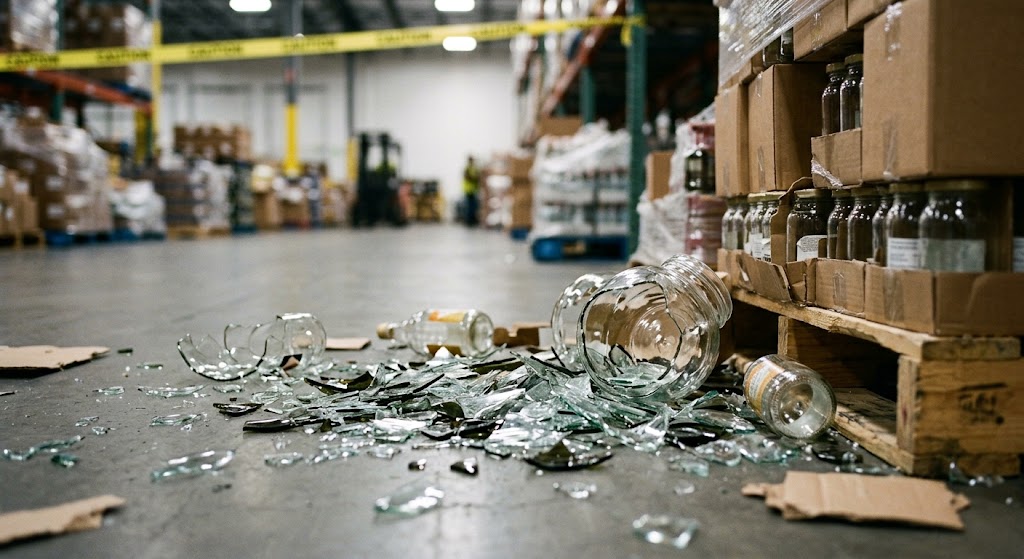 broken glass packaging logistics damage